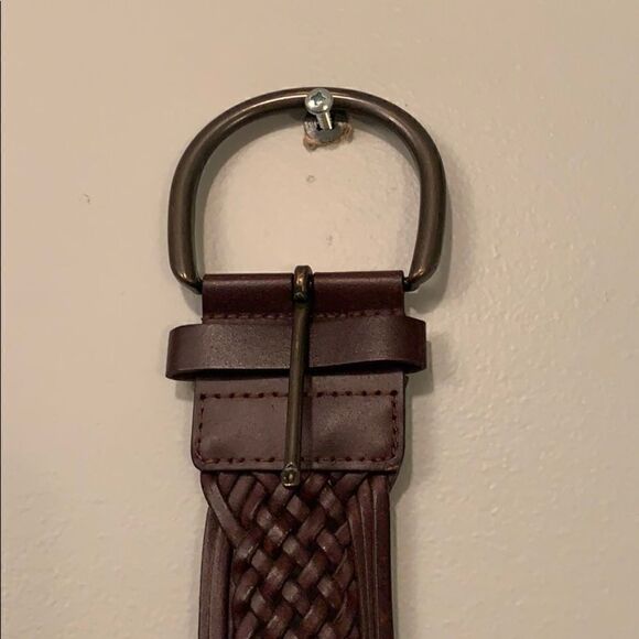 Faux Woven Leather Belt  - Picture 2 of 4